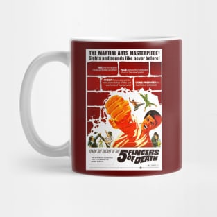 Classic Martial Arts Movie Poster - 5 Fingers of Death Mug